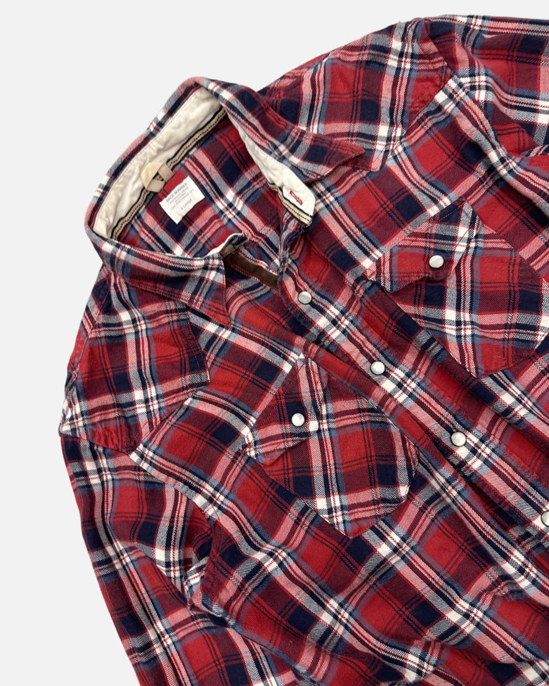 BACK NUMBER western red check shirt 상품이미지2