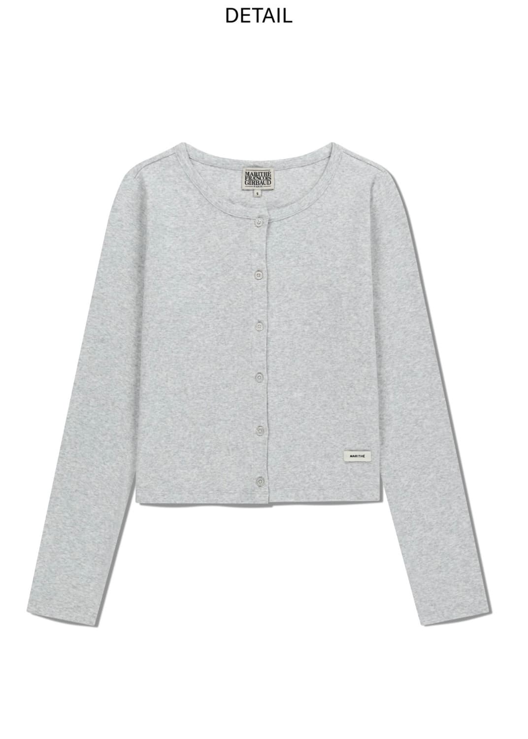 마리떼 프랑소와 저버 우먼 베이직 코튼 가디건 S 그레이 새상품 상품이미지4