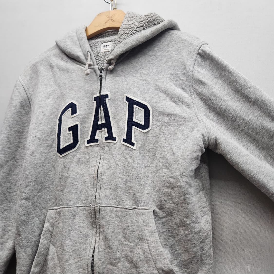 GAP 갭 빅로고 후드집업(양털) L 상품이미지2