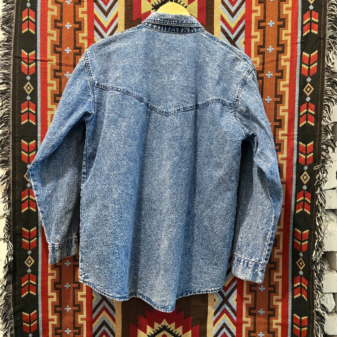 빈티지 웨스턴 데님셔츠 상품이미지2