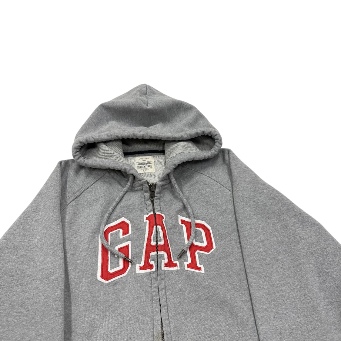 GAP 빈티지 스펠로고 후드집업 자켓 그레이 S 상품이미지2