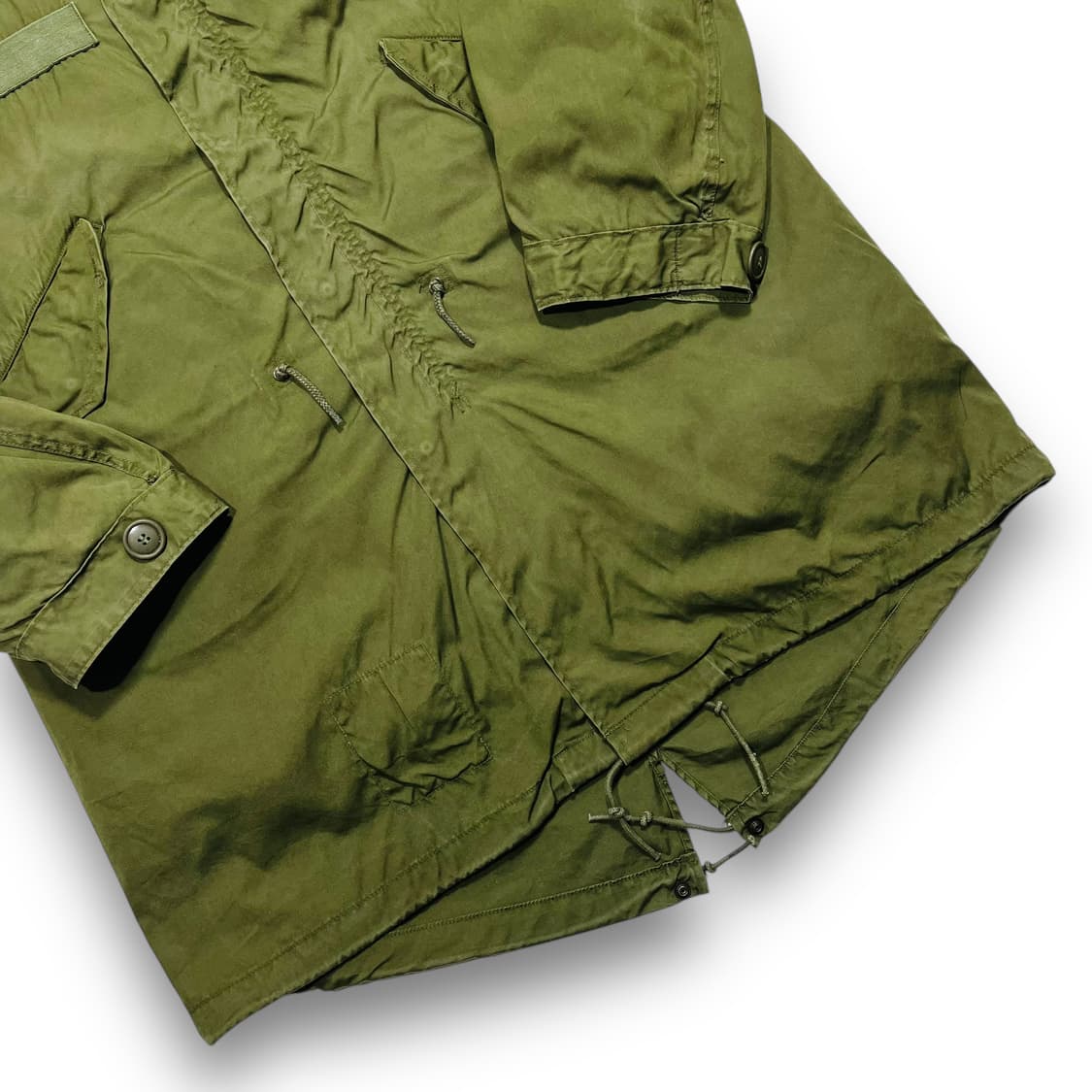 M-65 미군 피쉬테일 카키 개파카 (S) 상품이미지3