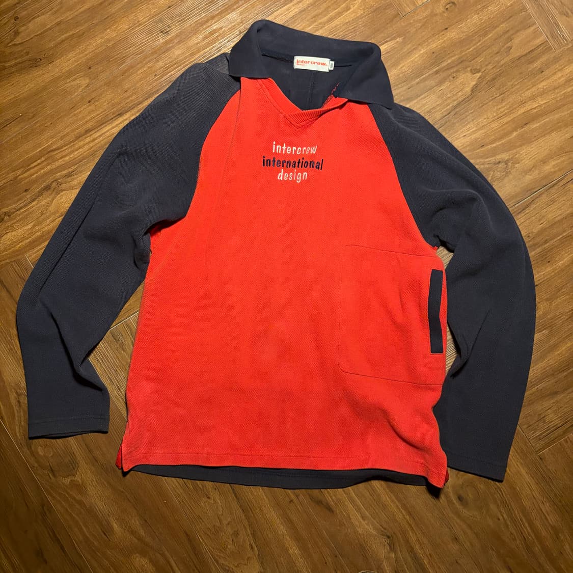 90s intercrew logo block color sweat 상품이미지4