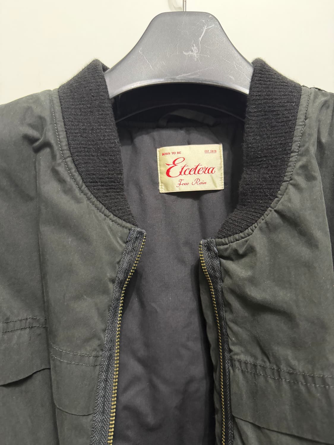 [XL] ETCE 이티씨이 워시드 코튼 봄버 자켓 상품이미지3