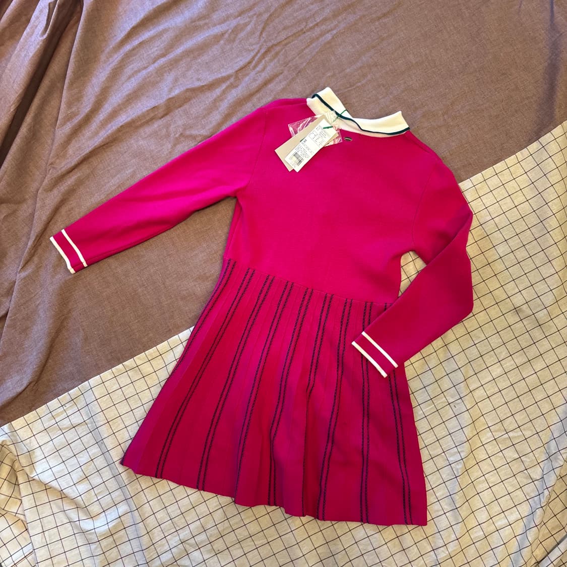 베네통 키즈 니트 원피스 M(8-9)   상품이미지5