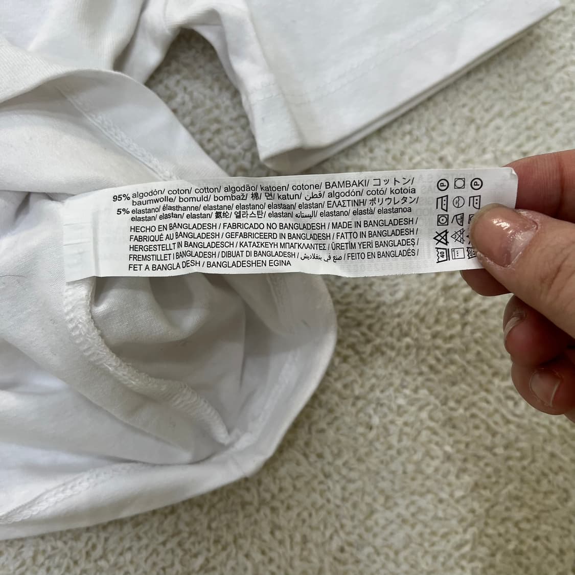 S 자라 여성 크롭 반팔티 0331M 상품이미지3