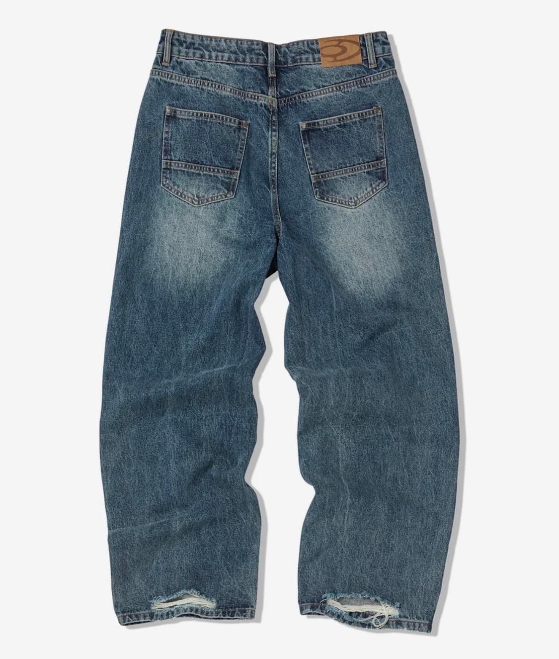 트래블 페인티드 데님 팬츠 인디고 블루 상품이미지3