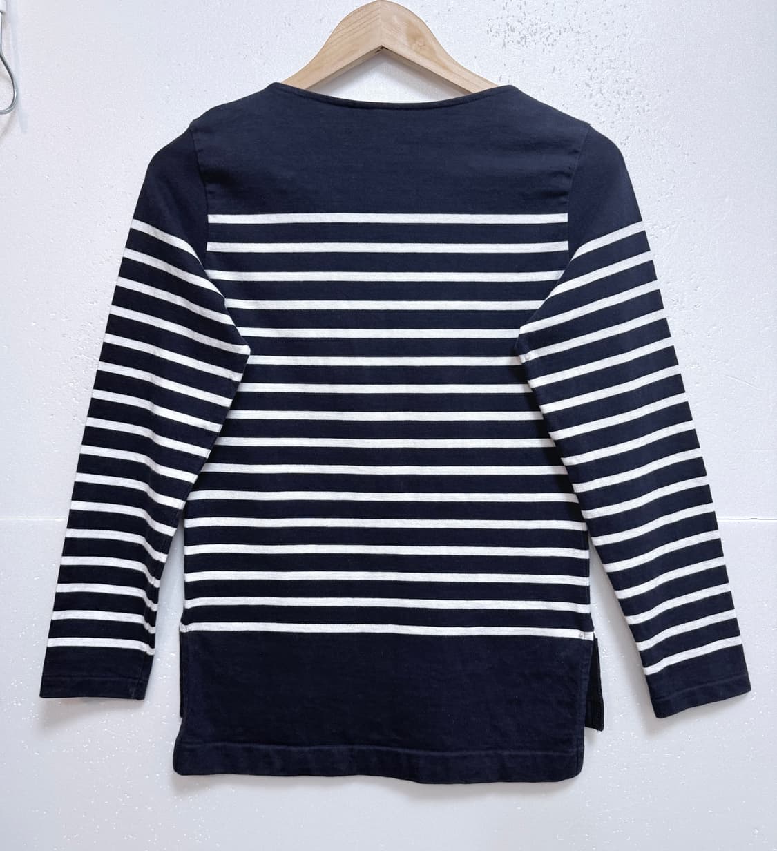 럭키슈에뜨 스트라이프 티셔츠 38( 55)단가라 긴팔 네이비 상품이미지4