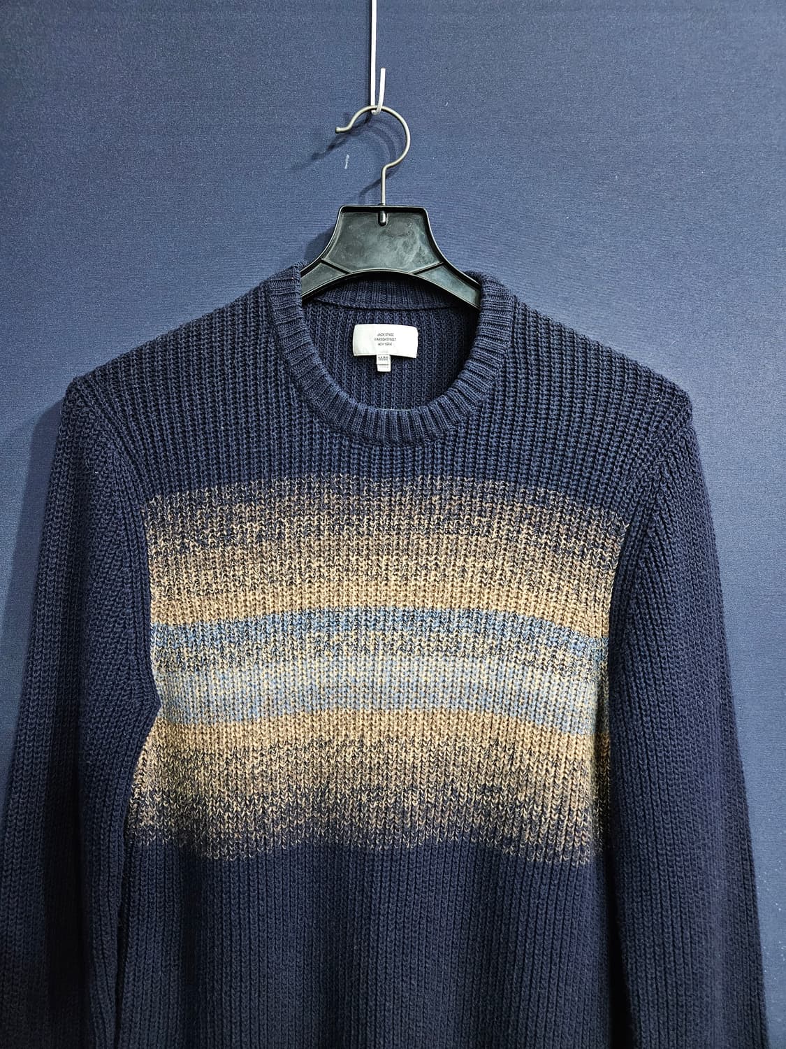 잭스페이드 네이비컬러 남성 95~100 니트 상품이미지7