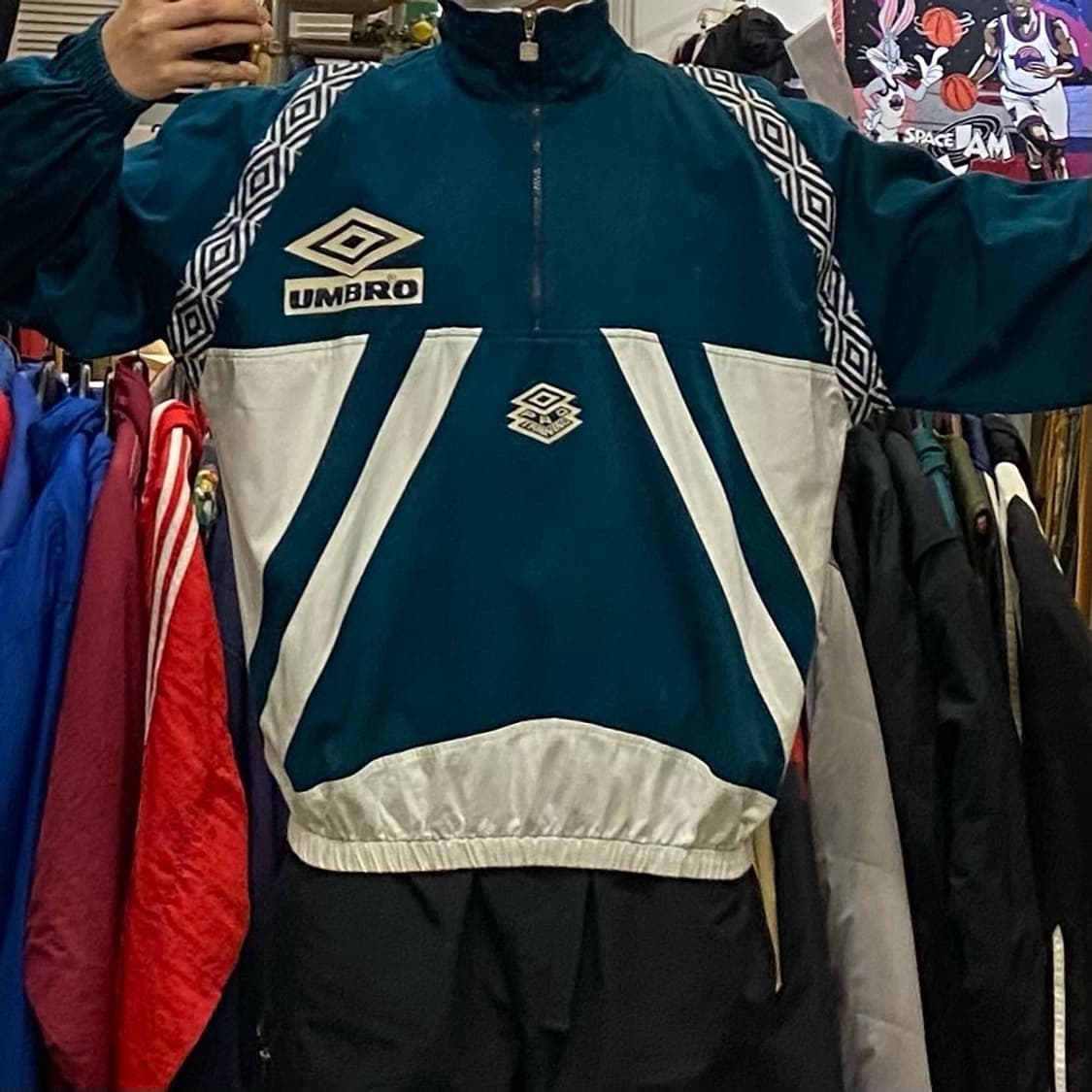 대장급 90s 엄브로 빅로고 아노락 풀오버 상품이미지3