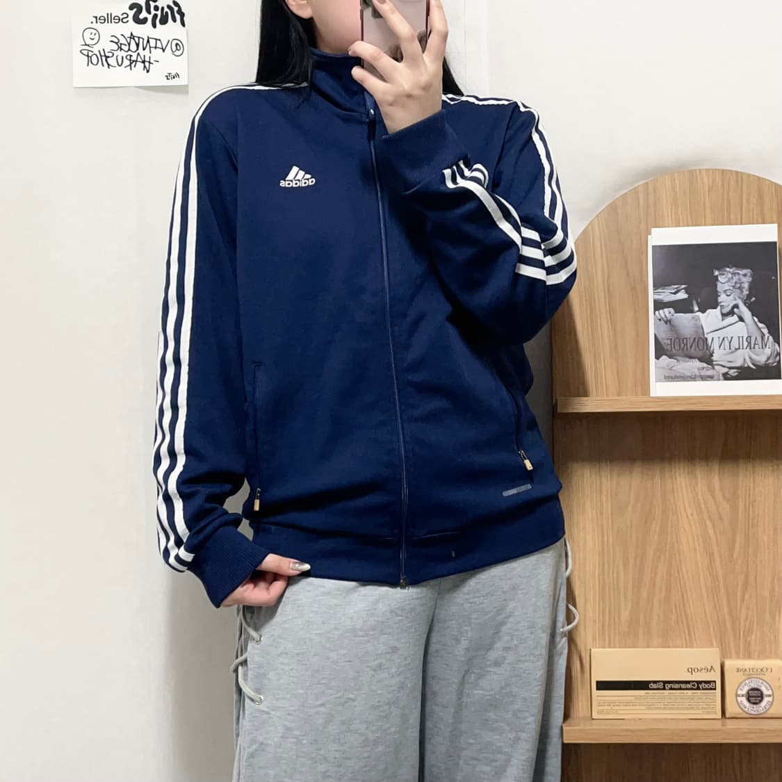 [정품] 아디다스 네이비 삼선 트랙탑 져지 [ 95 ] 상품이미지2