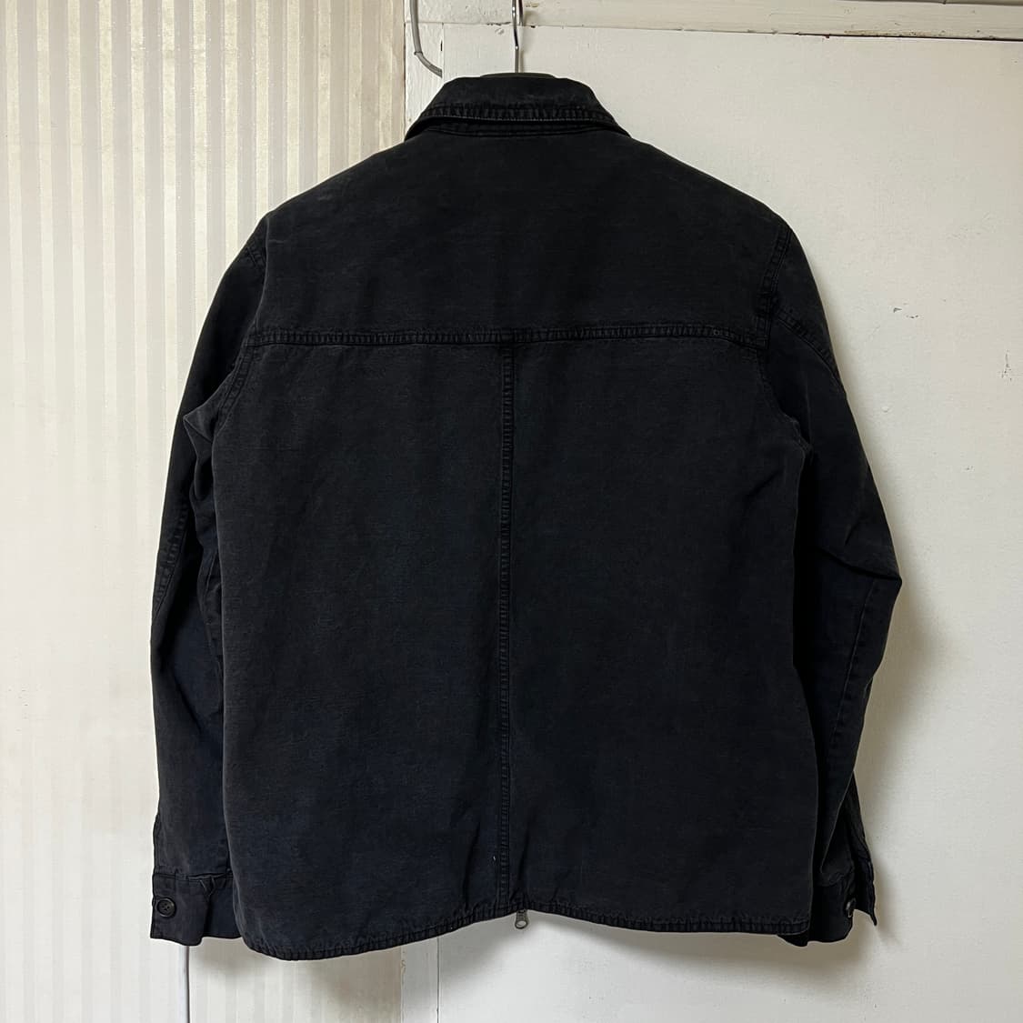 서피스에디션 버튼 셔츠 자켓 블랙 M사이즈 상품이미지5