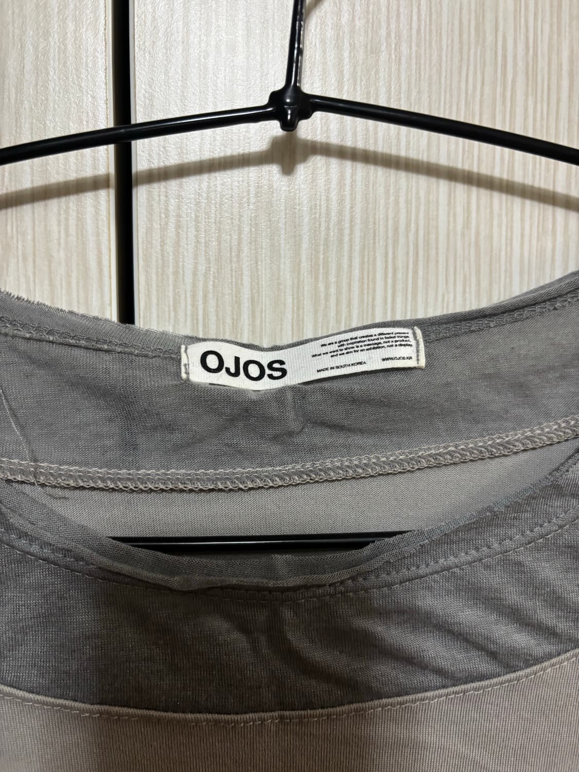 OJOS 긴팔 레이어드 티셔츠 상품이미지2