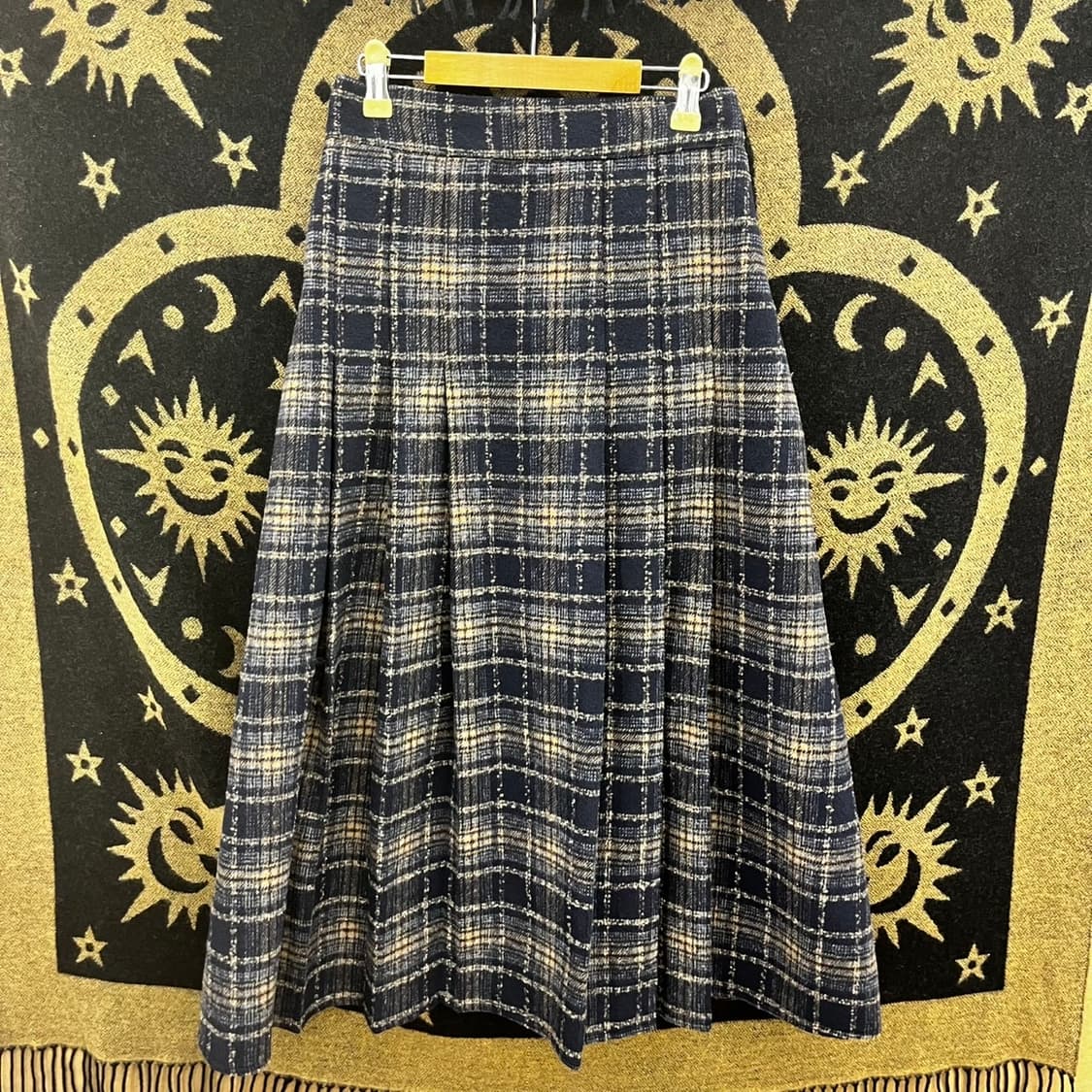 빈티지 코지 모리걸 하구미 체크 울 롱스커트 K0166 상품이미지3