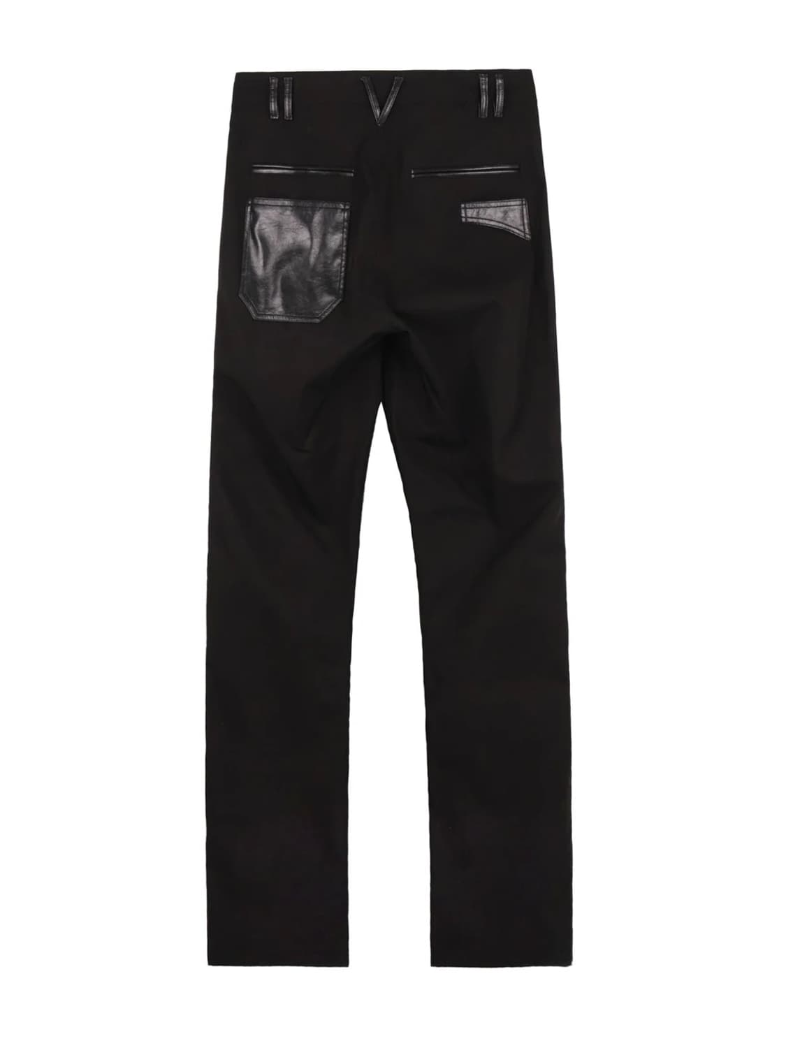 Leather Pocket Pants - Black 상품이미지1