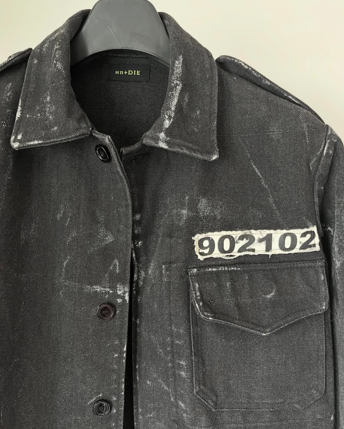HN+DIE by h.NAOTO Damaged Paint Jacket 상품이미지3