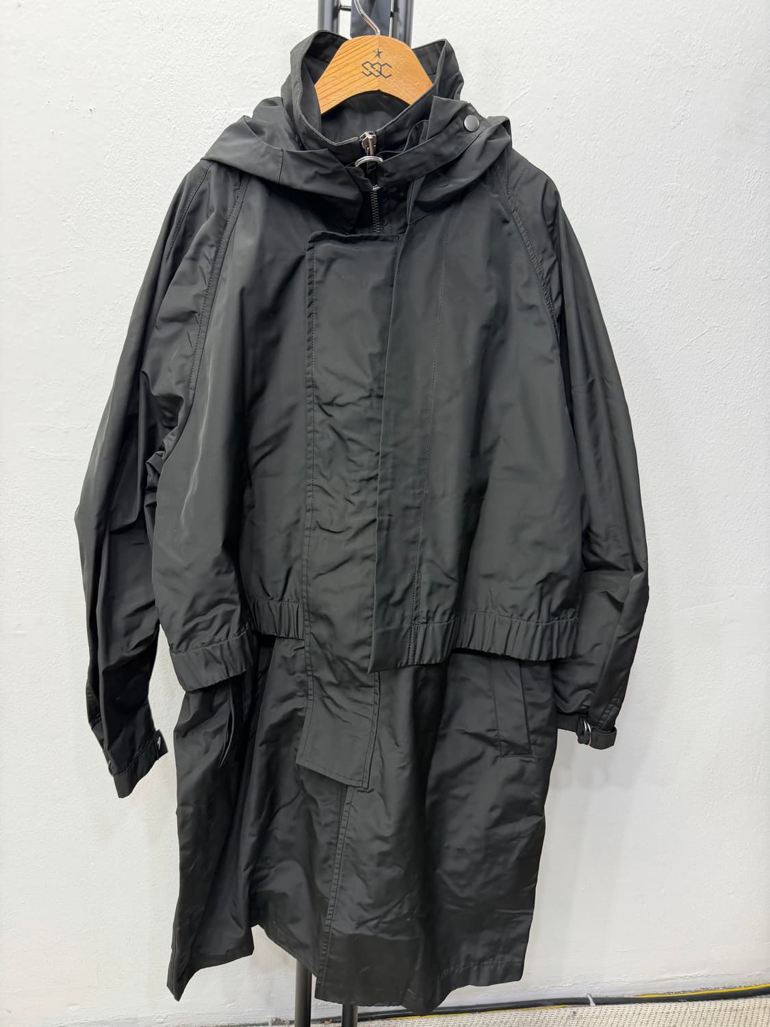 정품) 시스템옴므 한섬 22ss 새제품급 오버핏 롱 바람막이 자켓 95 상품이미지1