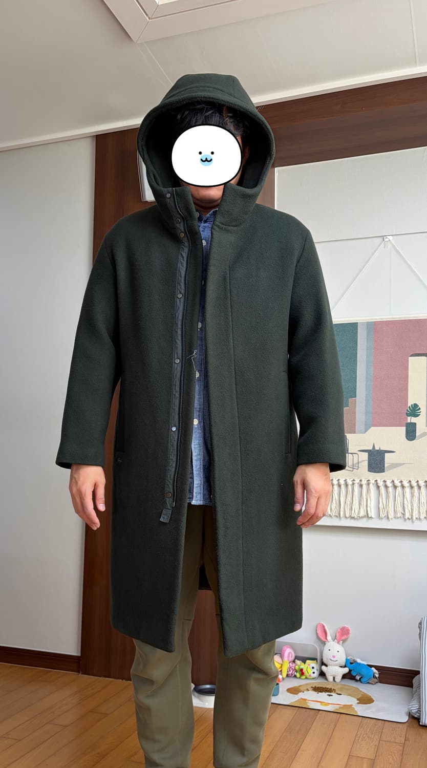 라코스테 후드 울 코트 상품이미지4