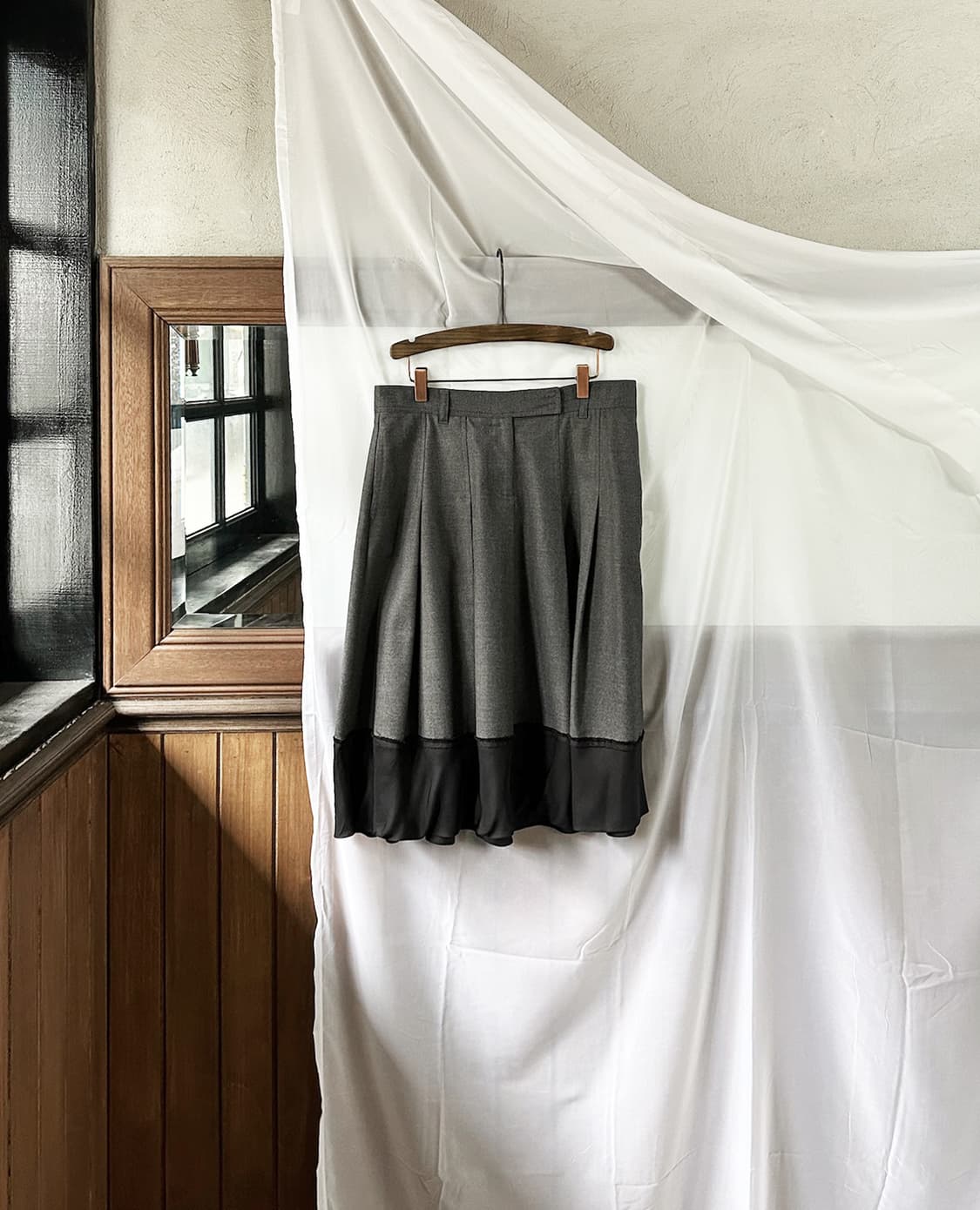 DKNY satin hem midi skirt 상품이미지5