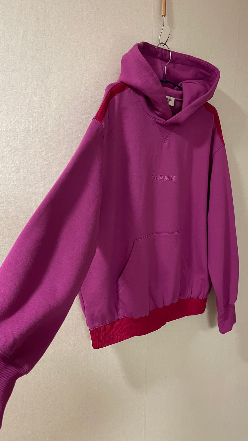 생로랑 로고 자수 코튼 후디 S 상태 좋습니다🩷 상품이미지4