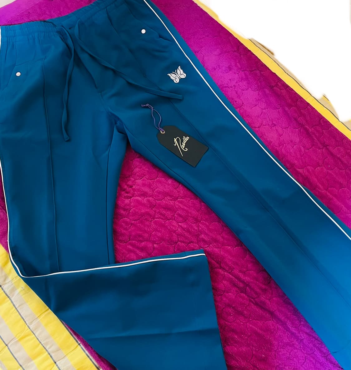 니들스(needles) 블루컬러 부츠컷 카우보이팬츠 드립니다[미착용 정 상품이미지1