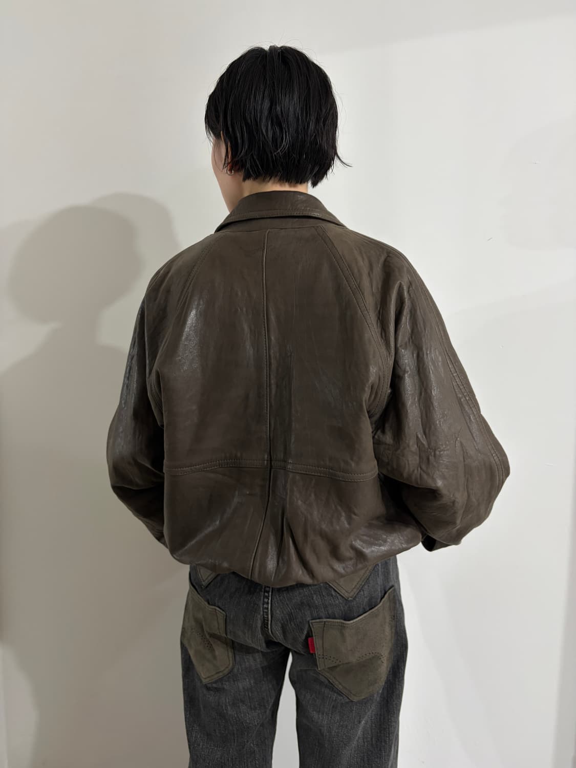 vintage leather jacket 상품이미지1