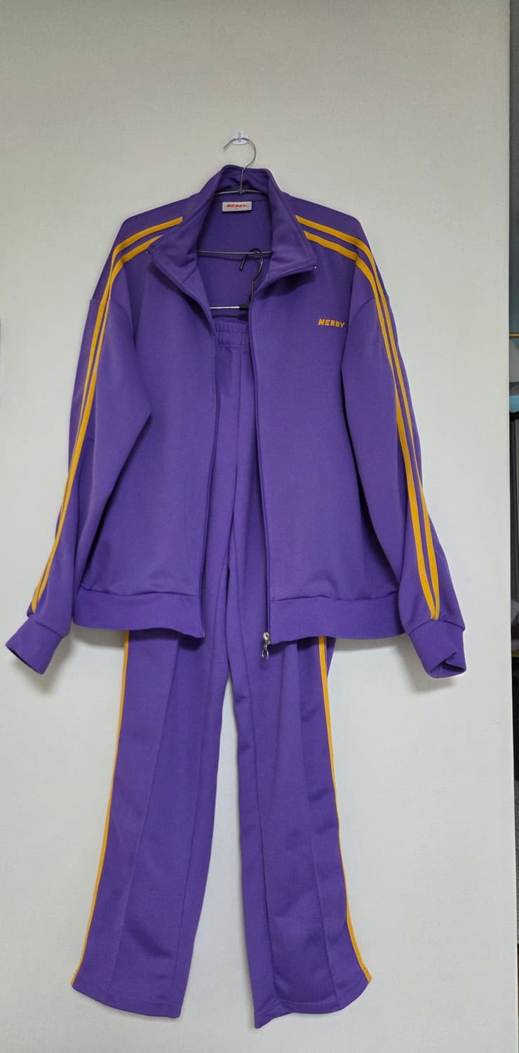 지코 착용 널디 트레이닝 셋업 퍼플 상품이미지2