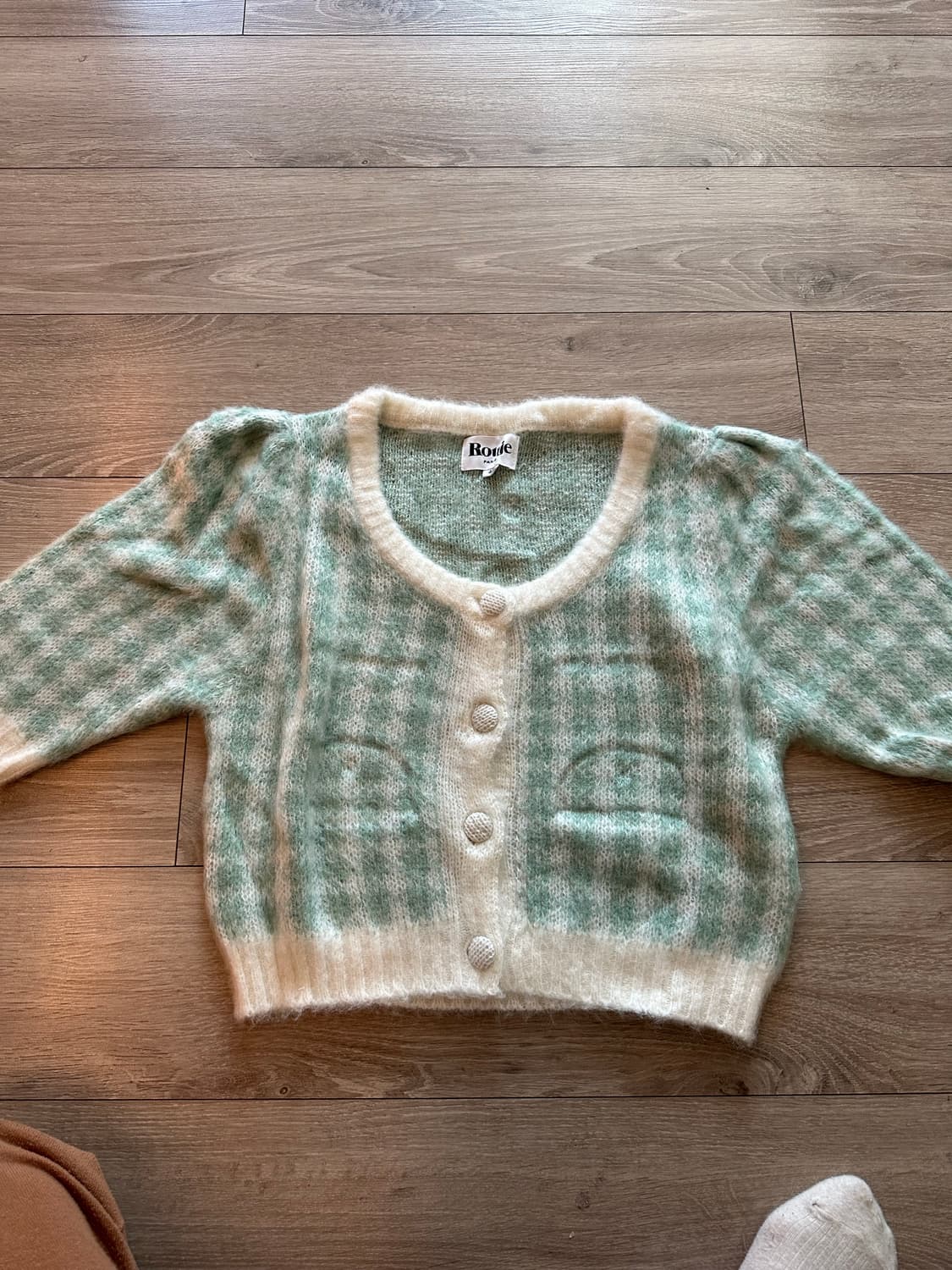 루즈 Rouje 세이지 로니 가디건 민트 사이즈 42 상품이미지4