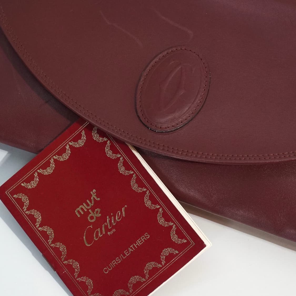 80s 까르띠에 보르도 클러치 백 상품이미지7