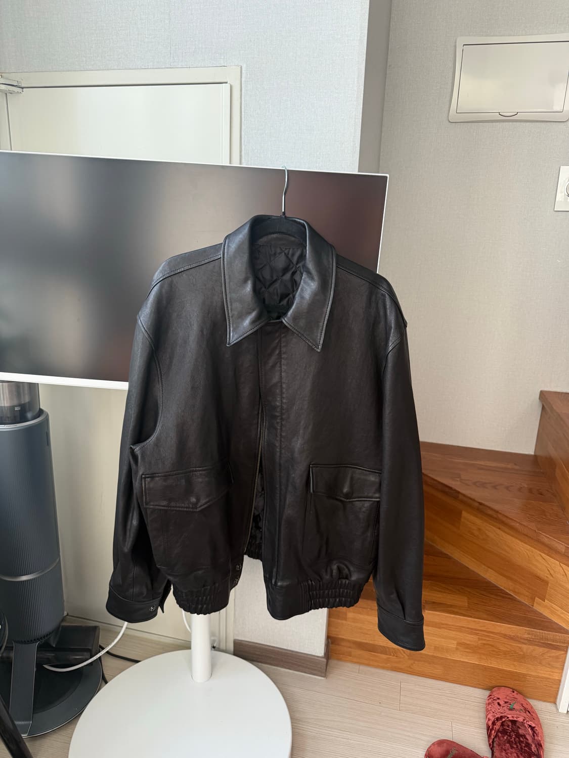 쿠어 coor A-2 가죽자켓 블랙 XL 상품이미지2