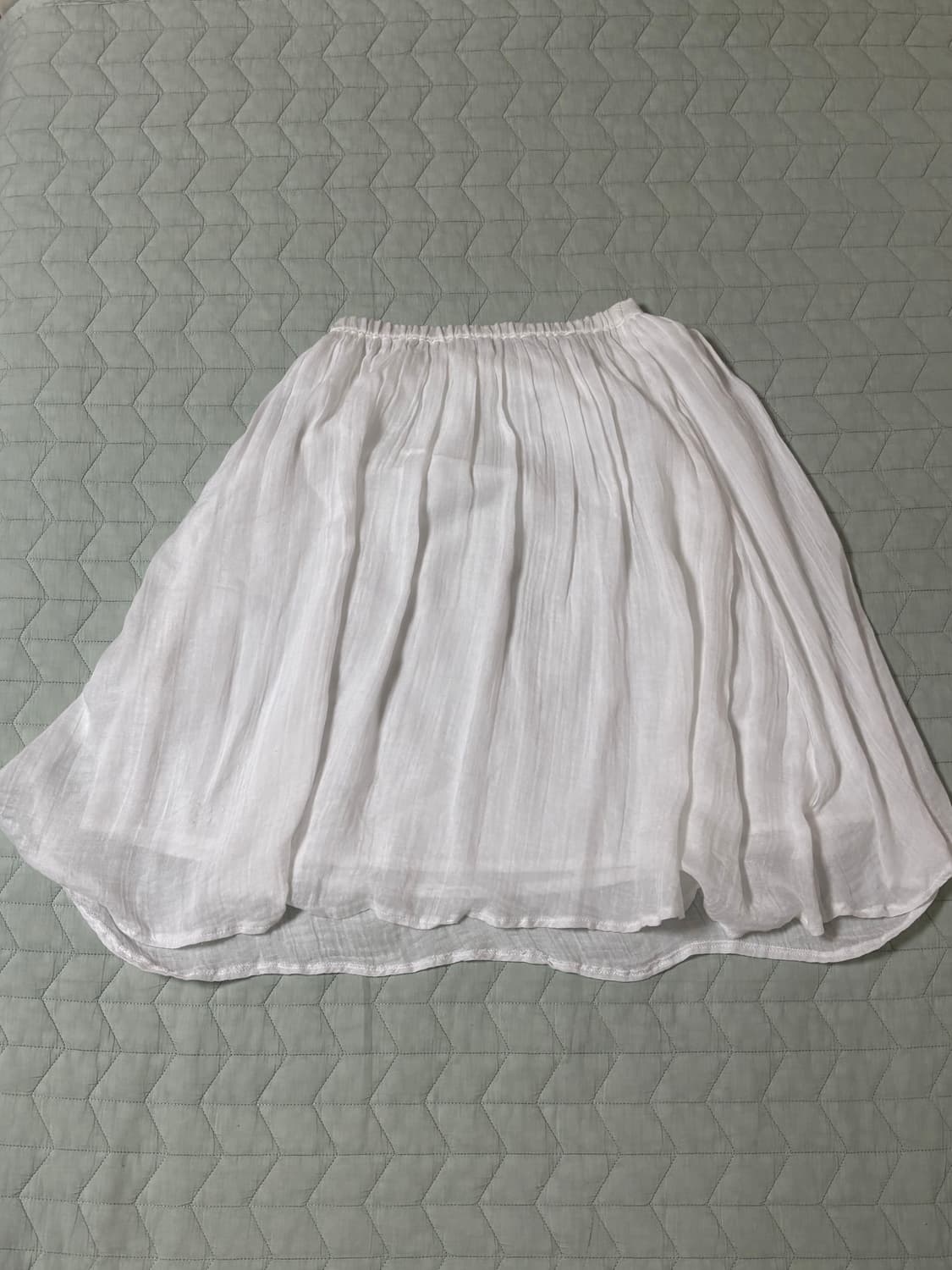 화이트 미디스커트 레이어드 모리룩 모리걸 빈티지 상품이미지1