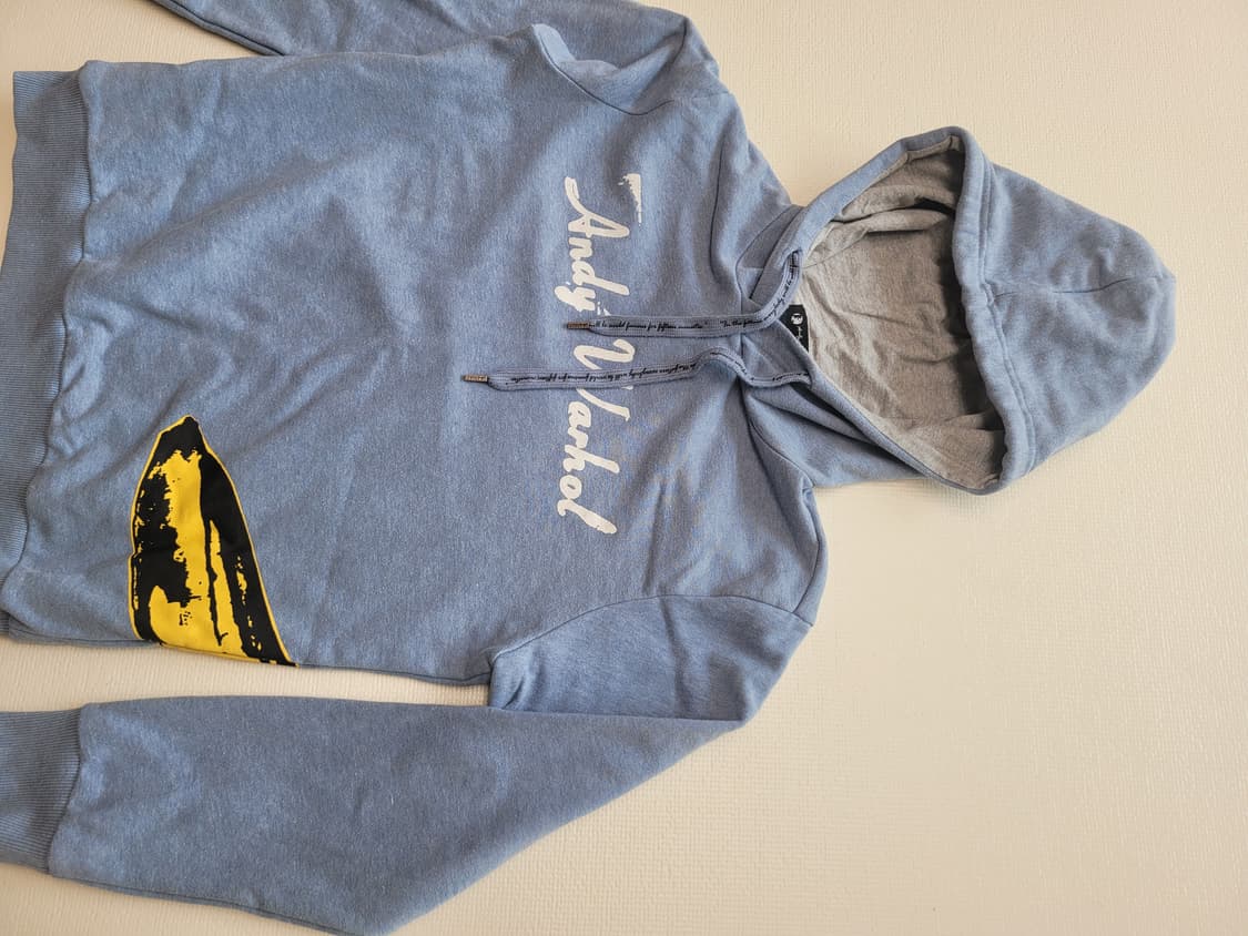 DOHC 앤디 워홀 바나나 프린팅 후드티 L 스카이블루 상품이미지2