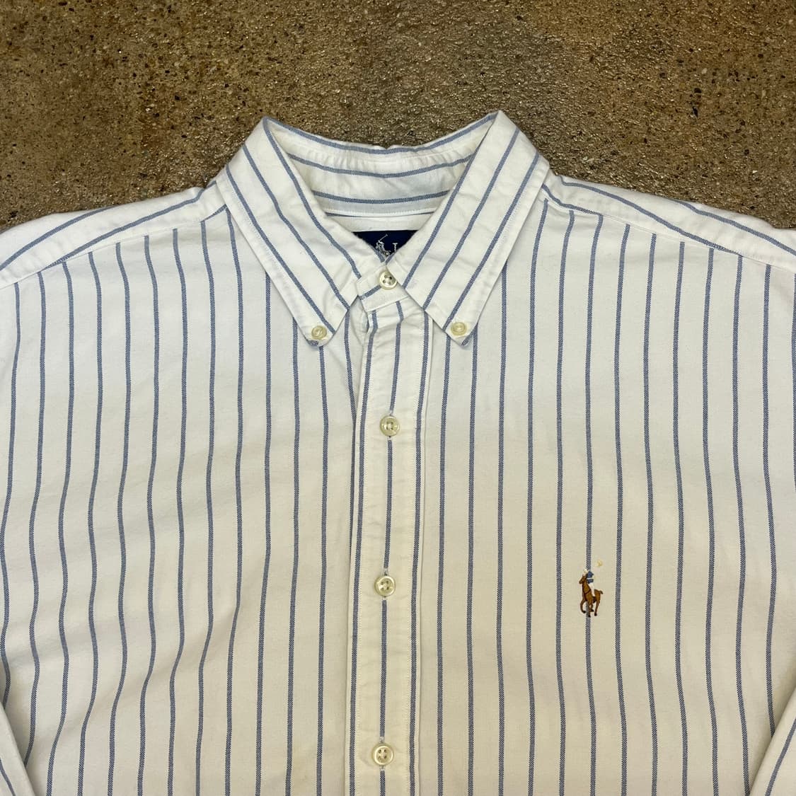 미국 빈티지 폴로 랄프로렌 스트라이프셔츠 남방 상품이미지3