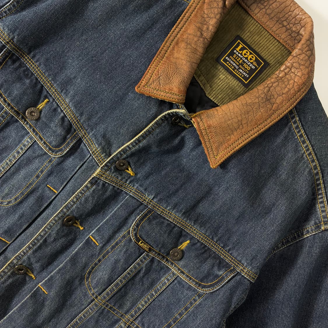 Lee  리 90,s 레더넥 데님 트러커자켓  상품이미지3