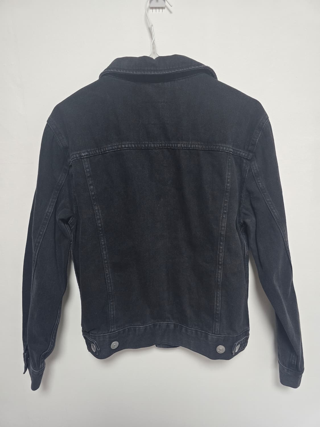 H&M 데님 트러커 재킷 (블랙) 상품이미지3