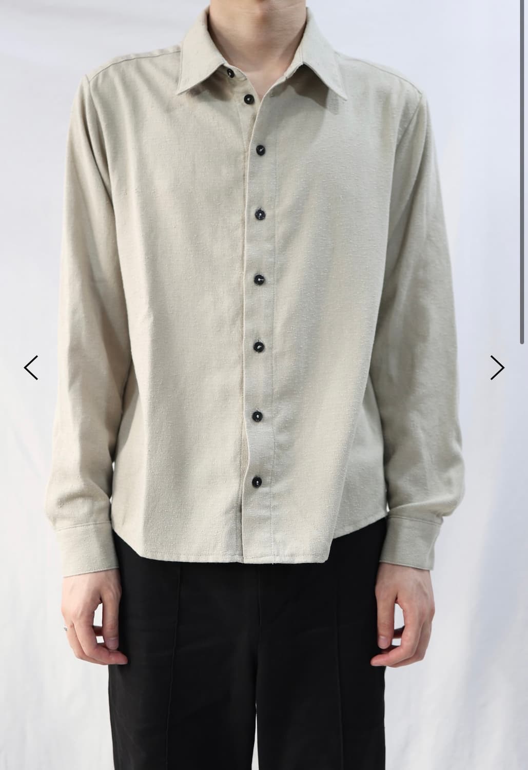 les Seim tailored shirt (beige) 2size 상품이미지1