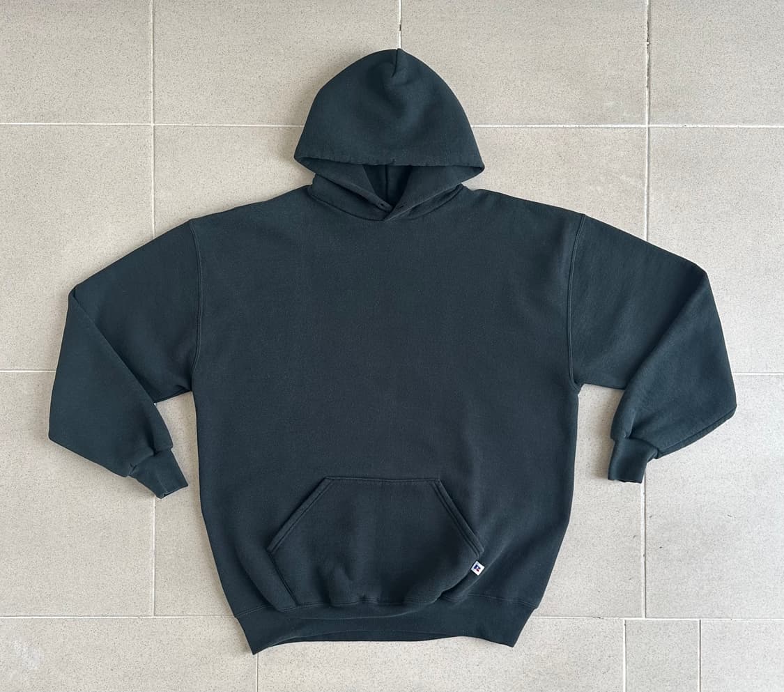 90s 빈티지 러셀 후드 블랙 XXL 상품이미지1