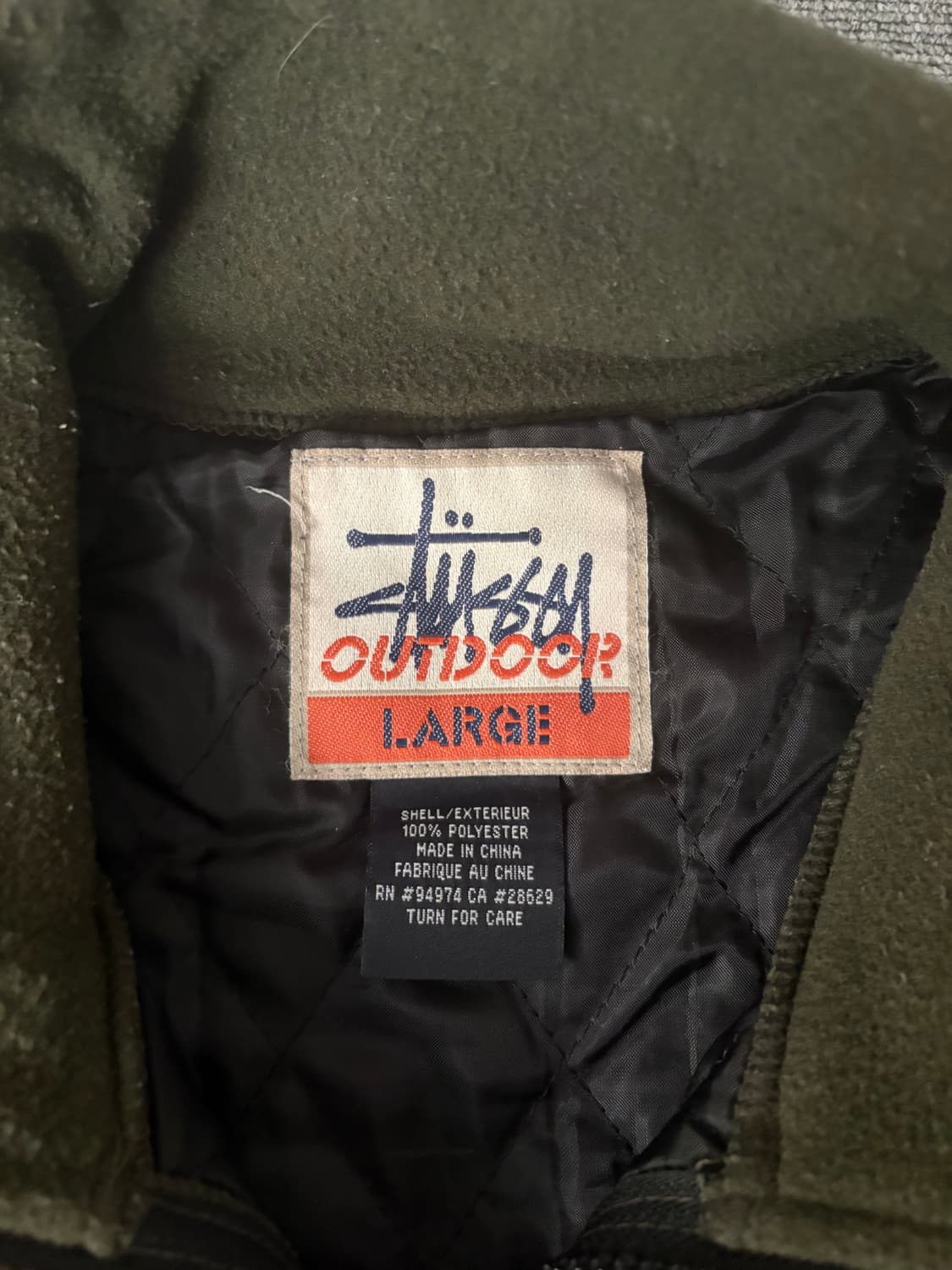 [L] 00s 올드 스투시 플리스 자켓 상품이미지4