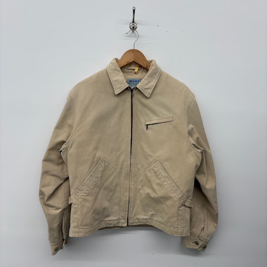 빔즈 베이지색 면 자켓 여/M 상품이미지1