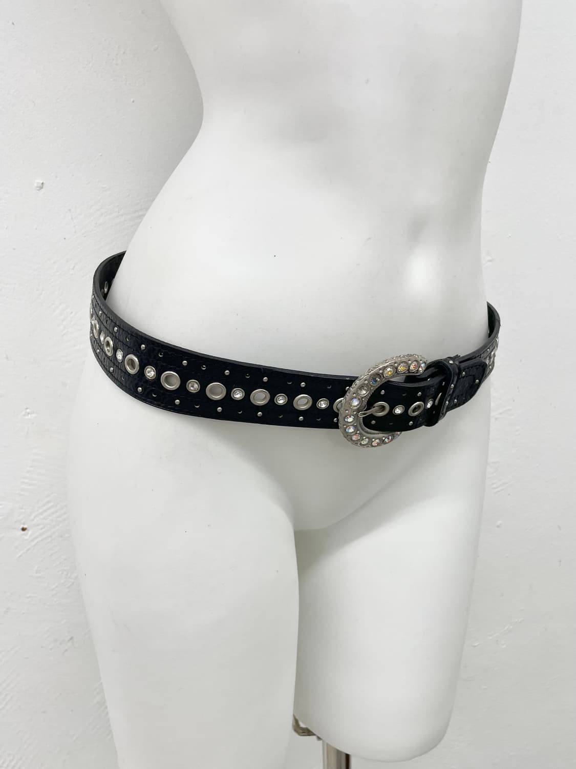 펑크 큐빅 스터드 버클 벨트 상품이미지3