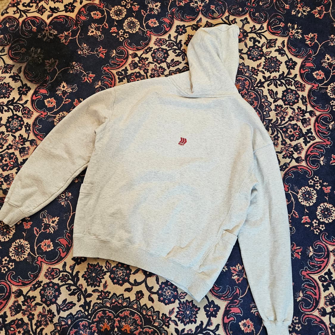 윌비플레이 24fw 스냅 후드 오트밀 L size 상품이미지4