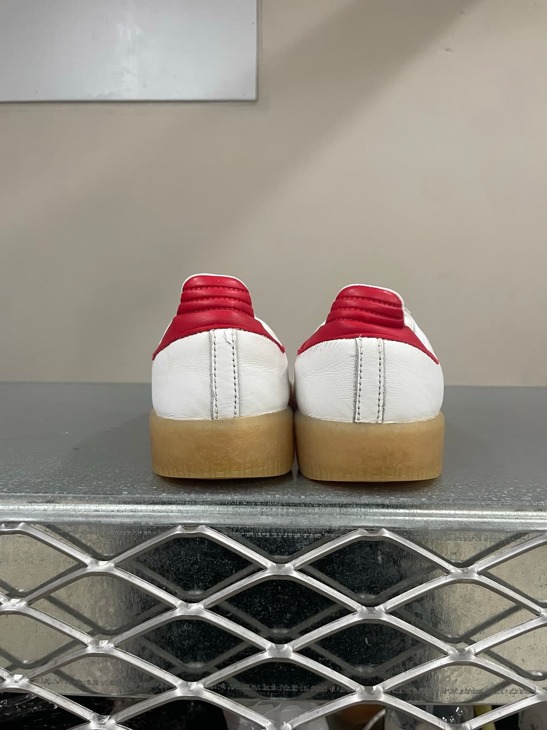 아디다스 삼바OG 화이트 솔라 레드 250 상품이미지3