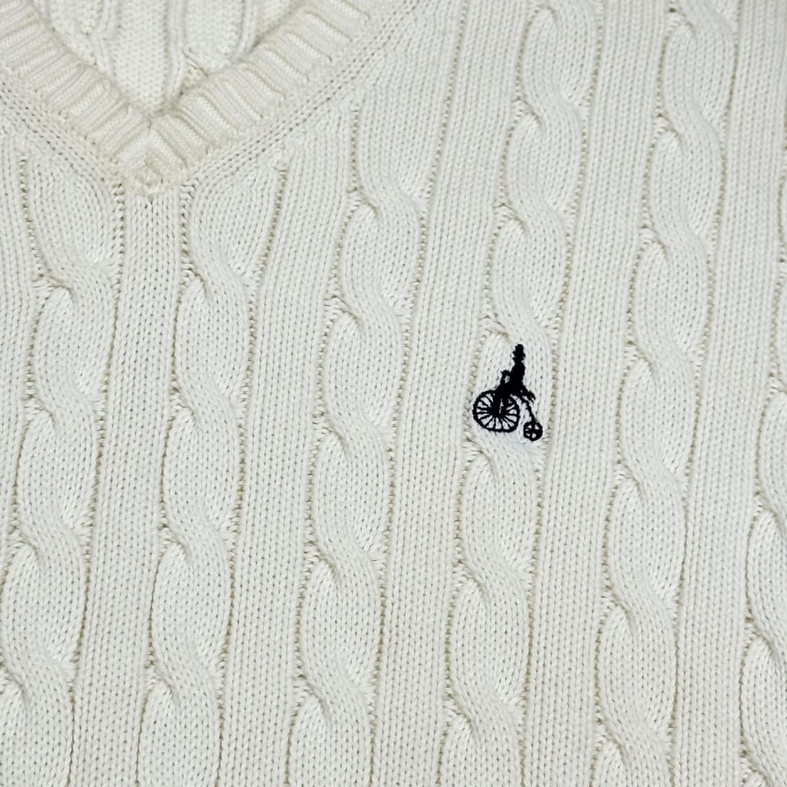 빈폴 클래식 로고 케이블 니트 조끼 (M) 상품이미지3