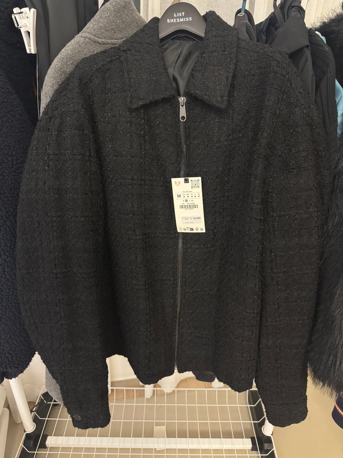 zara 자라 맨즈 트위드 블루종 6861016800 상품이미지1