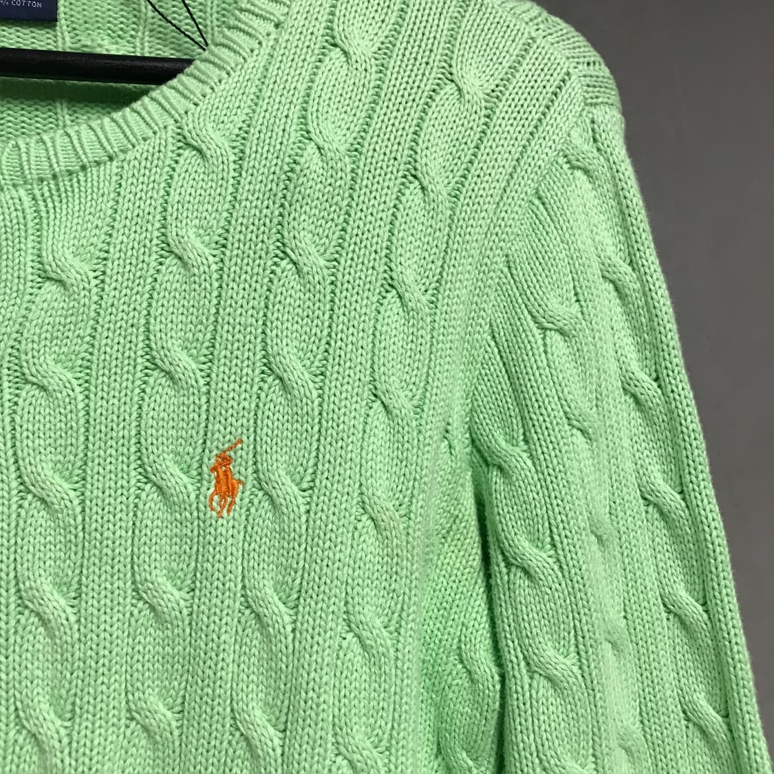 폴로 랄프로렌 케이블 니트 가디건 그린 L(W) 상품이미지4