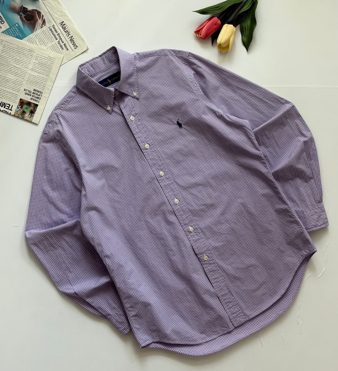 Polo 폴로랄프로렌 깅엄 체크 셔츠 상품이미지1