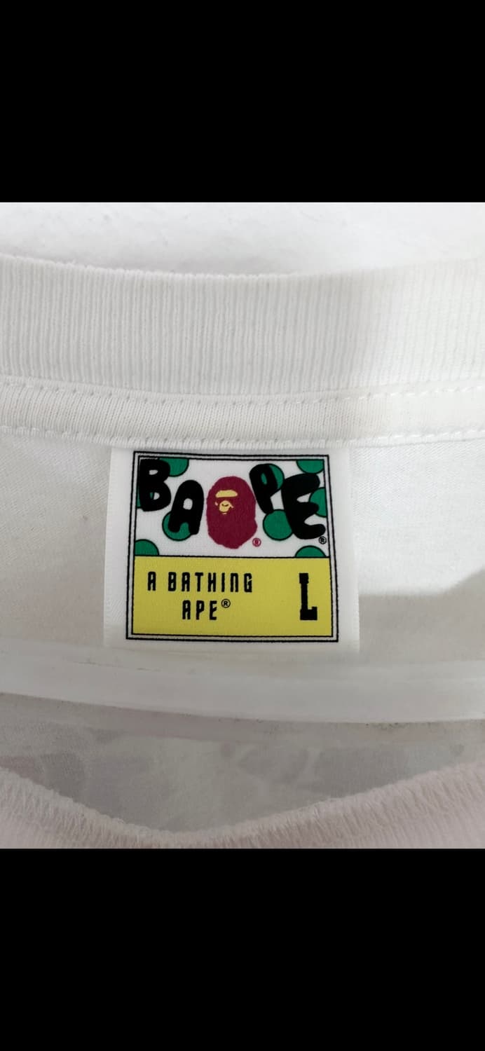BAPE 베이프 흰색 반팔 티셔츠 상품이미지7