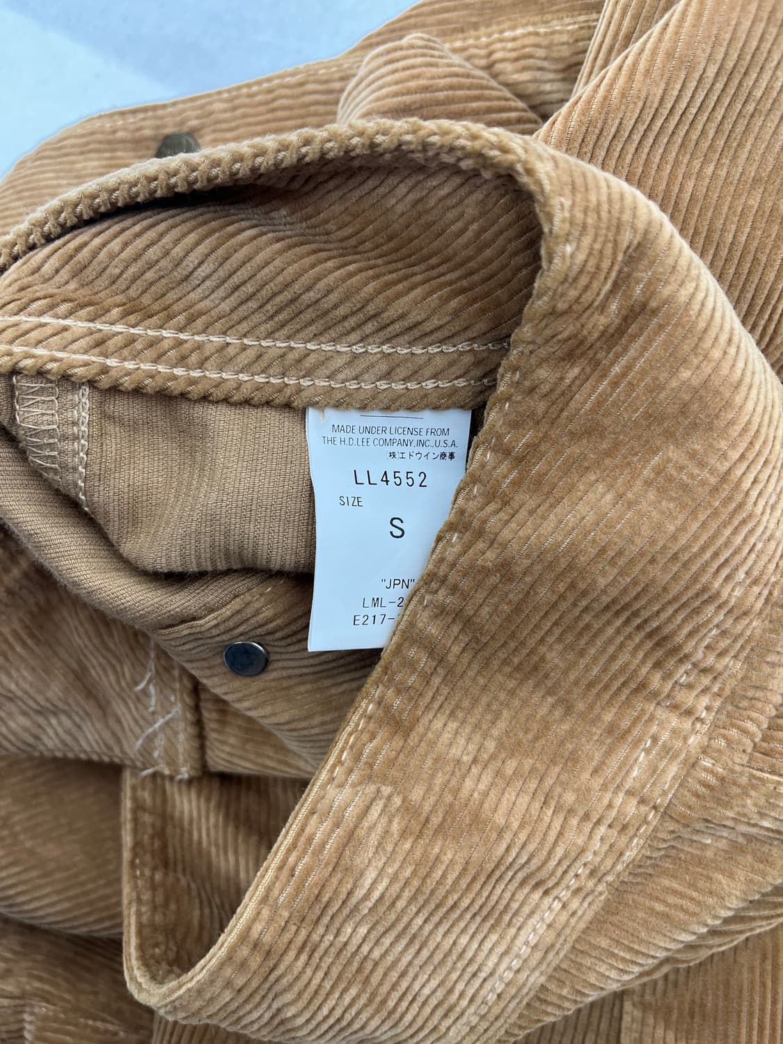 Lee 베이지 골덴 미디 스커트 상품이미지4