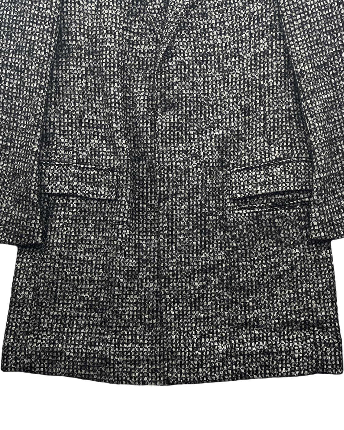 하이더 아커만 16AW 블랙 & 화이트 울 체크 코트 상품이미지6