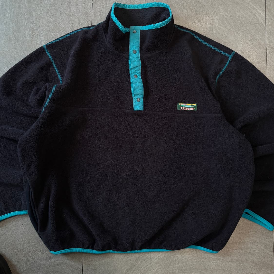 90s L.L.bean 90년대 미국 생산 엘엘빈 블랙 플리스 신칠라  상품이미지4